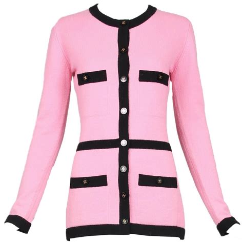 chanel pink cardigan dress|chanel cardigan price.